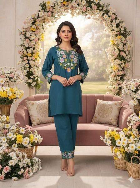 Jaipuri cotton coord set Supplier of traditional kurtis in Mumbai